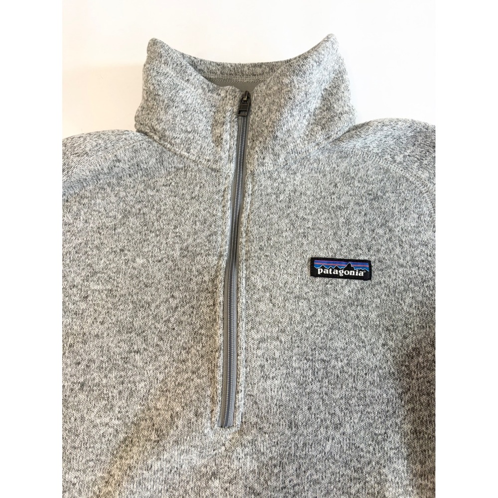 Patagonia Better Sweater 1/4 Zip Fleece Pullover Heather Grey Womens Medium - Picture 4 of 15